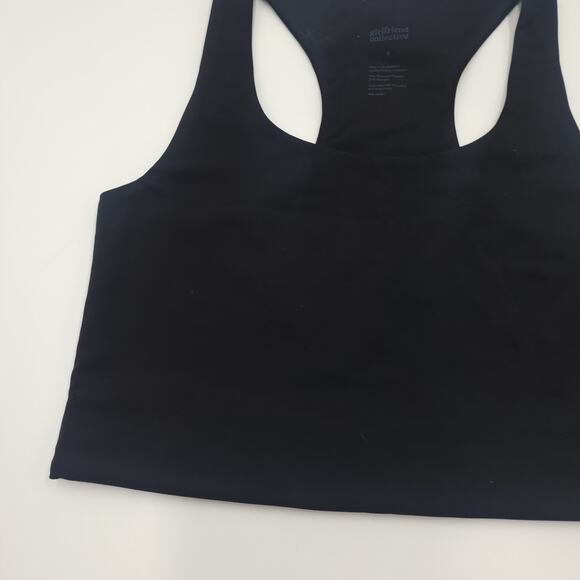 Girlfriend Collective Paloma Racerback Bra in Black Size S - Picture 3 of 6